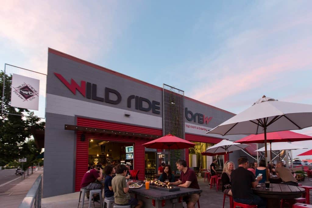 outdoor-adventure travel photography by steve heinrichs_-56-large The outdoor patio of Wild Ride Brew in downtown Redmond, Oregon in Central Oregon