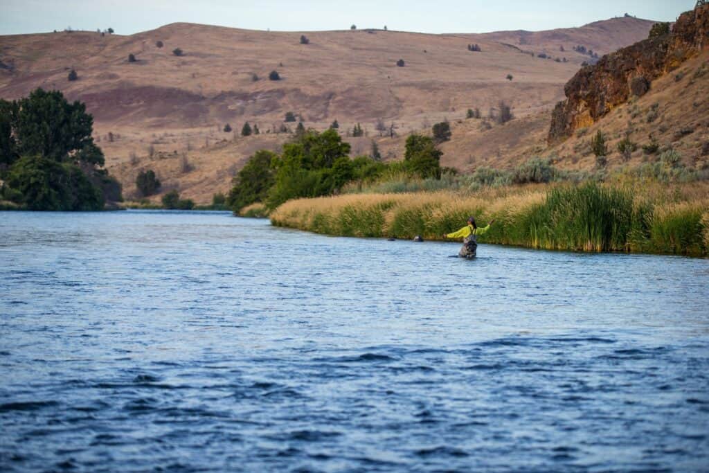 outdoor-adventure lifestyle photography by steve heinrichs_-19-large Man fly fishing on the Deschutes River in Warm Springs, Oregon