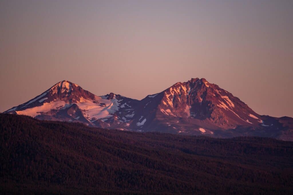Sunrise_3-large Sunset colors on Cascade Mountains in Central Oregon