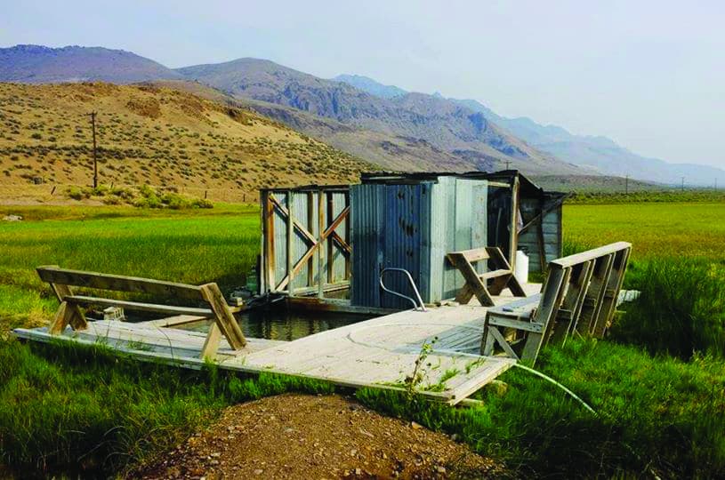 Inset photo Alvord Hot Springs