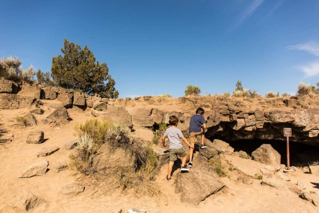 steve heinrichs photography-16-medium (1) A family explores the outside of a cave.