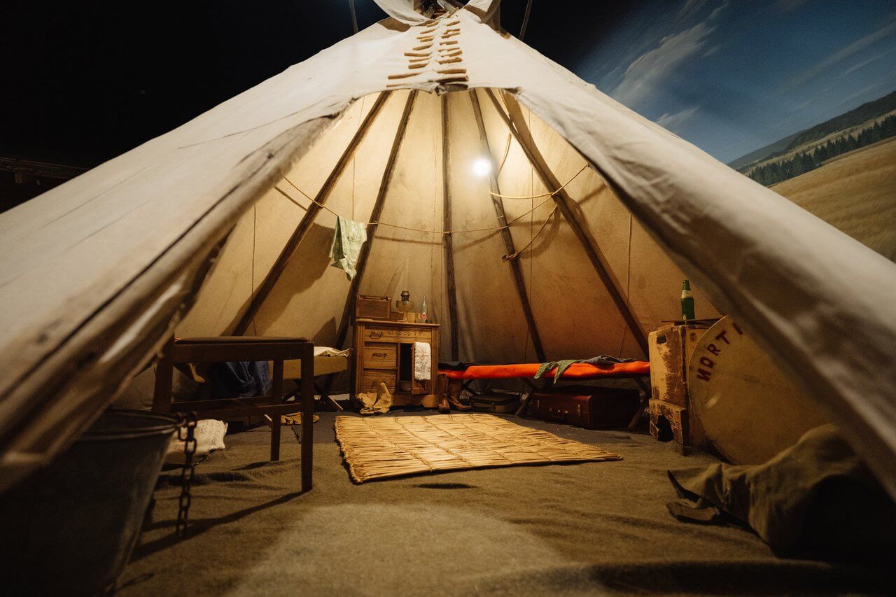 Replica tipi at the High Desert Museum near Bend, Oregon Replica tipi at the High Desert Museum near Bend, Oregon