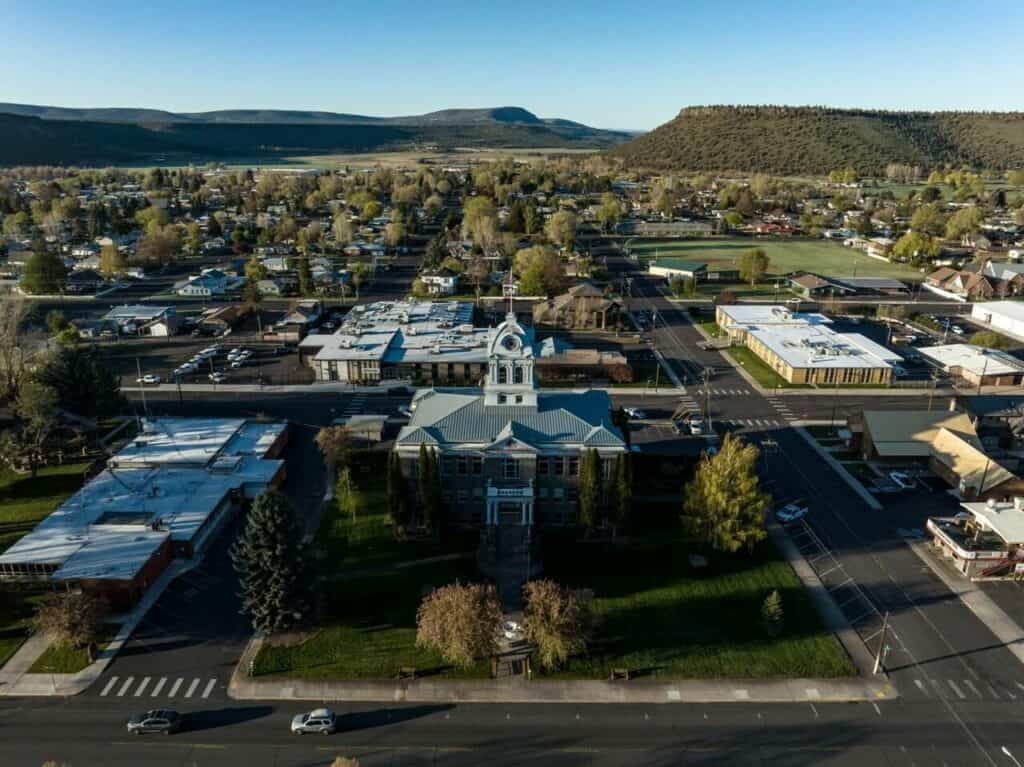 Overlook of Prineville. Overlook of Prineville.